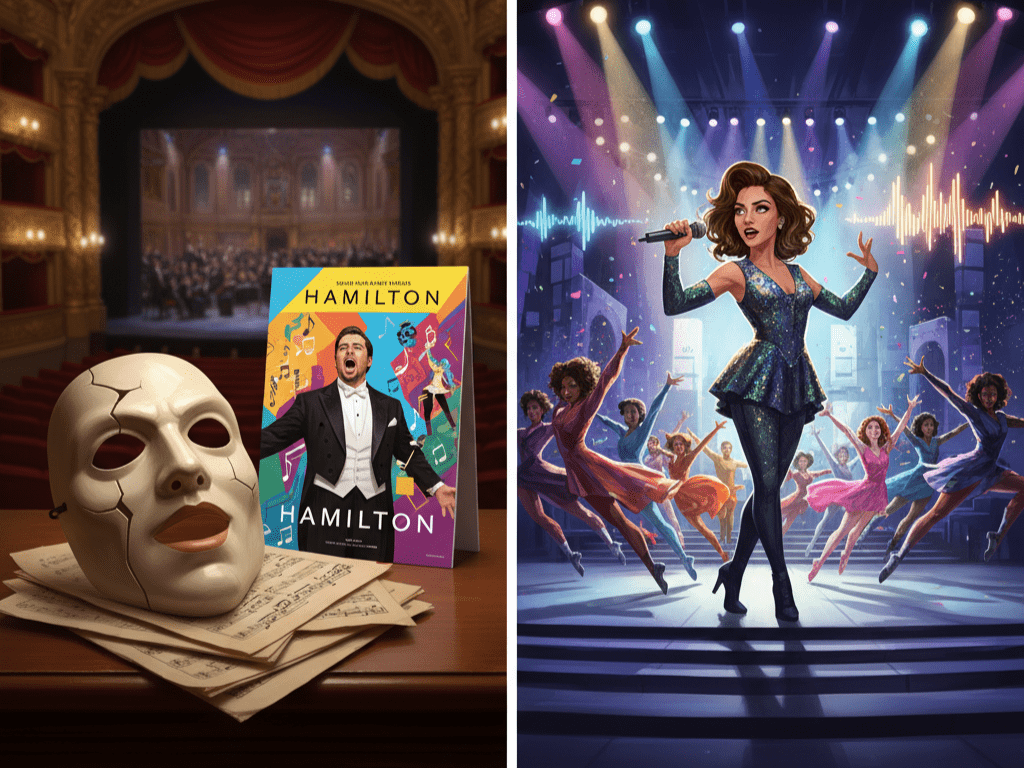 오페라의 유령 가면과 뮤지컬 플레이빌