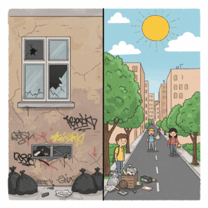 깨진 유리창 하나가 도시를 바꾸는 3가지 마법